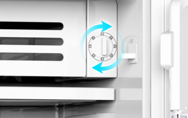 Một trong những ưu điểm nổi bật của tủ lạnh Casper EcoFresh chính là khả năng điều chỉnh nhiệt độ linh hoạt thông qua nút vặn cơ học được thiết kế đơn giản và dễ sử dụng.