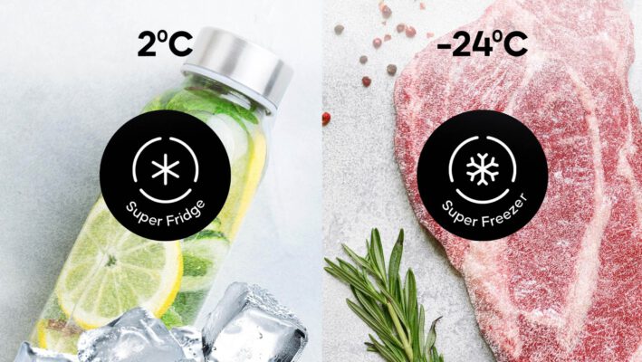 Không chỉ làm lạnh hiệu quả, tủ lạnh Casper ProFresh còn được tích hợp chế độ Super Freezer với khả năng cấp đông sâu xuống đến -24°C. Không chỉ làm lạnh hiệu quả, tủ lạnh Casper ProFresh còn được tích hợp chế độ Super Freezer với khả năng cấp đông sâu xuống đến -24°C.